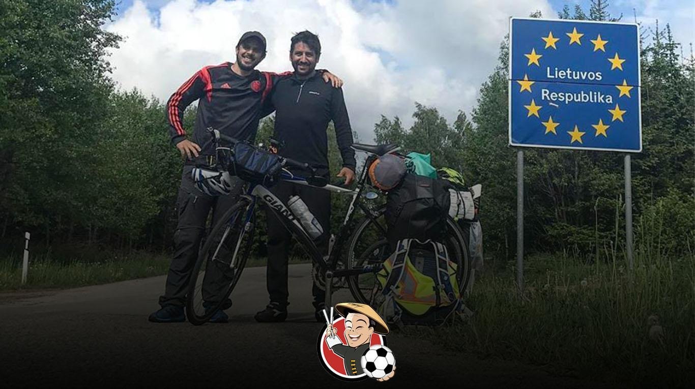 4000 km. en bicicleta por Europa para ver a la Selección