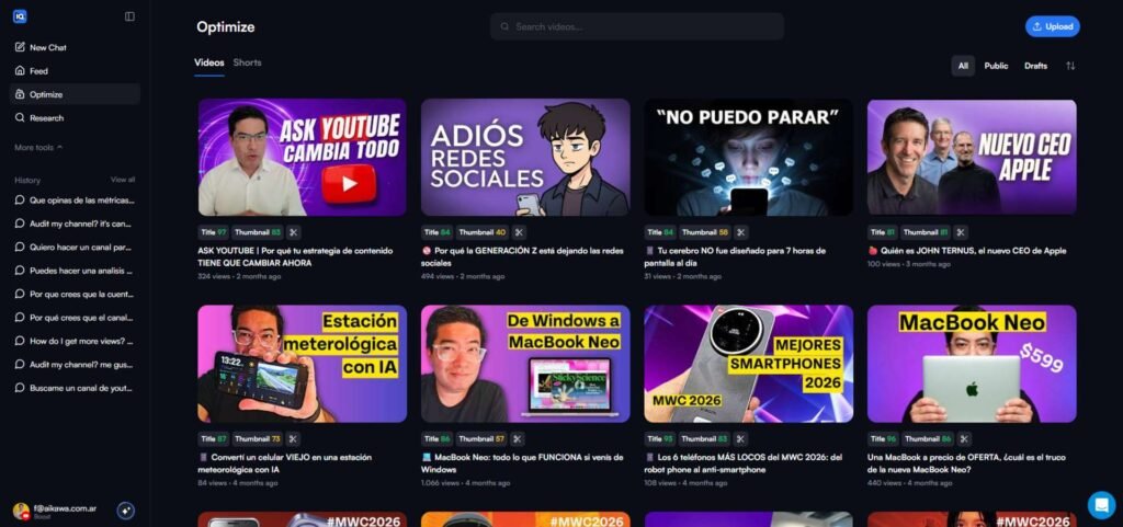 Cómo crecer en YouTube en 2026: estrategias para potenciar a tu marca 4 vidiq